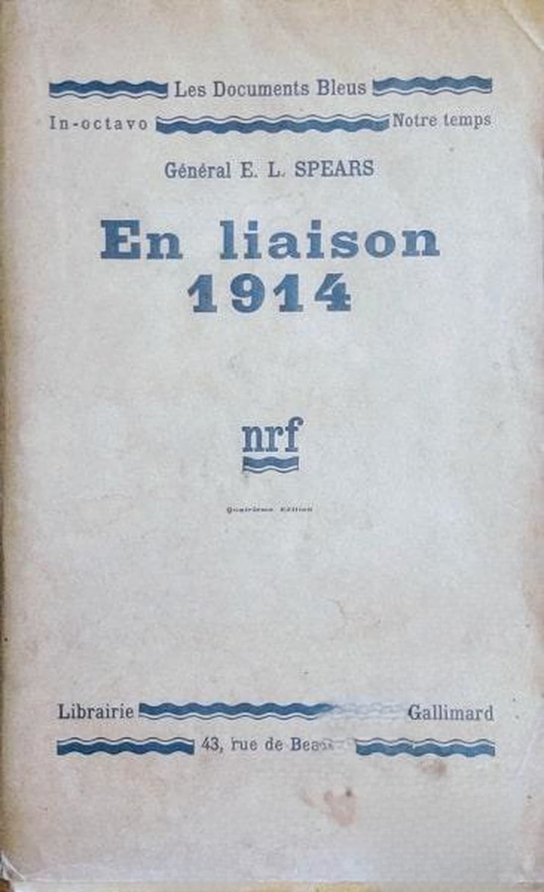 En liaison 1914 — обложка