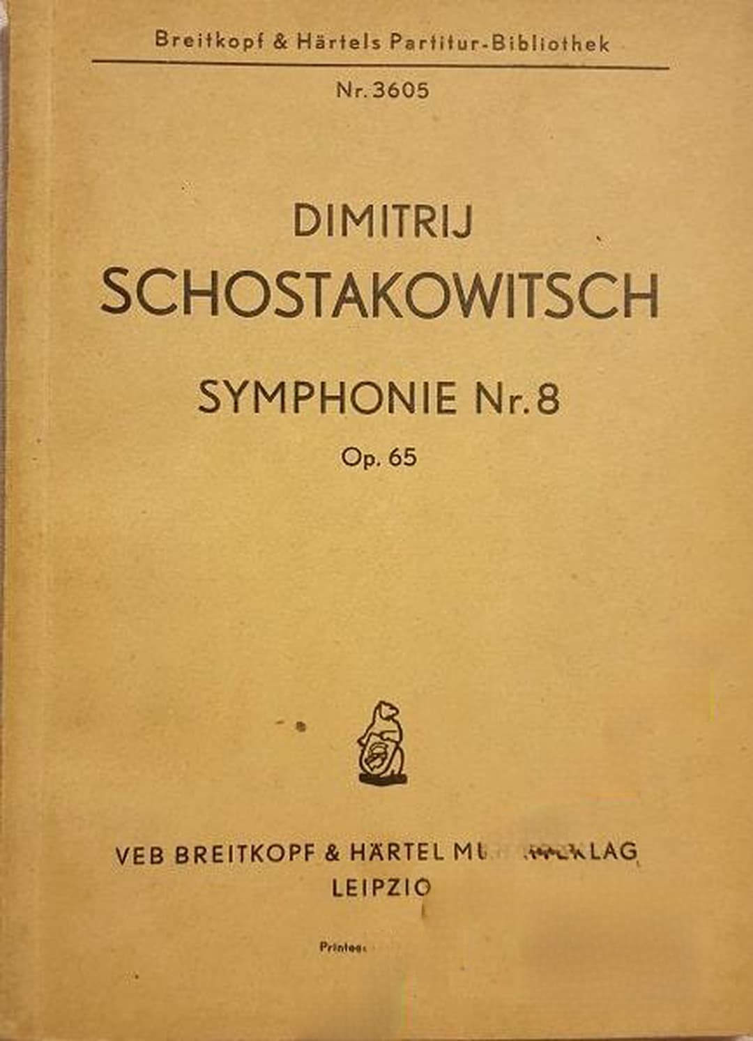Simphonie No. 8.. Op. 65 — обложка