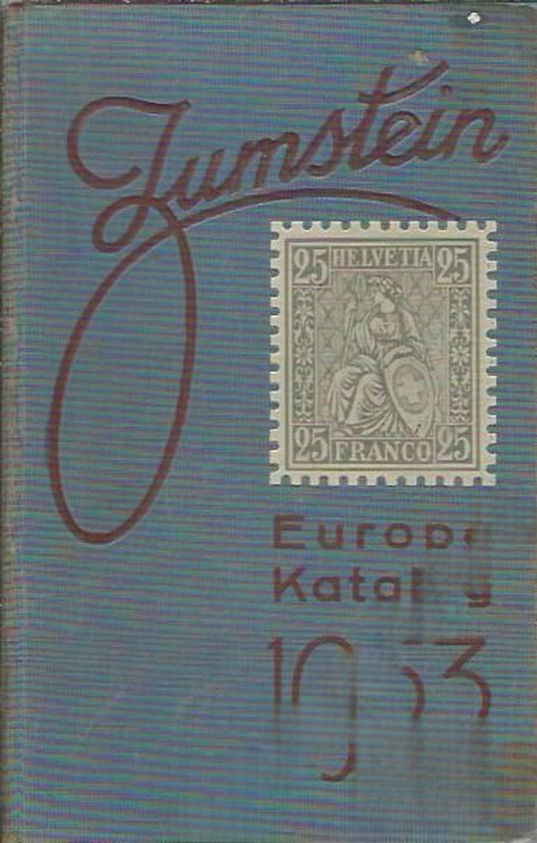 Briefmarken - katalog zumstein Еuropa 1953 — cover